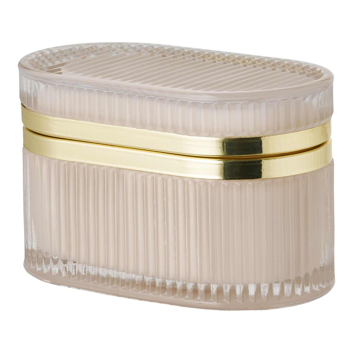 Love Glass Box - Glassboks, Naken/messing 13,5x8x9 cm