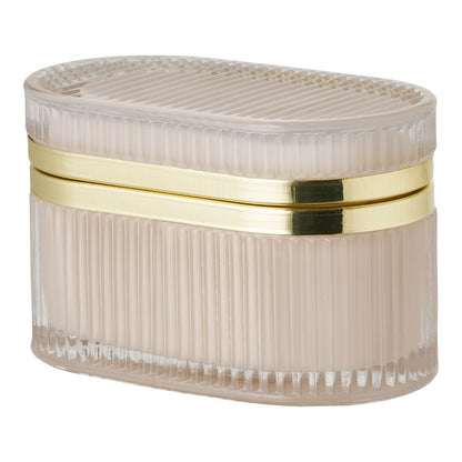 Love Glass Box - Glassboks, Naken/messing 13,5x8x9 cm