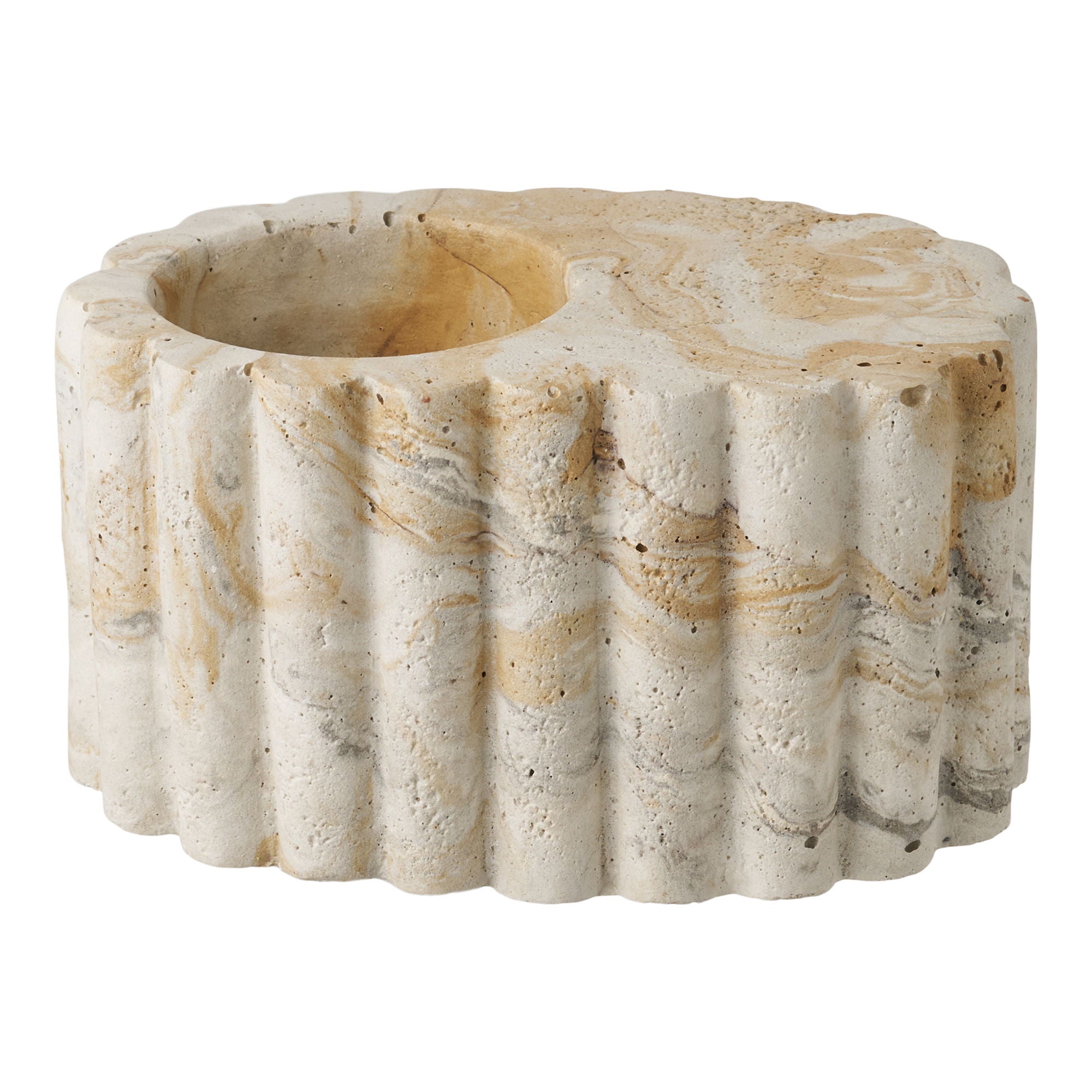 Fyrtårn - fyrtårn, sement, brun/beige ø10.5x6 cm