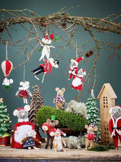 Bloomingville peo ornament, rød, ull