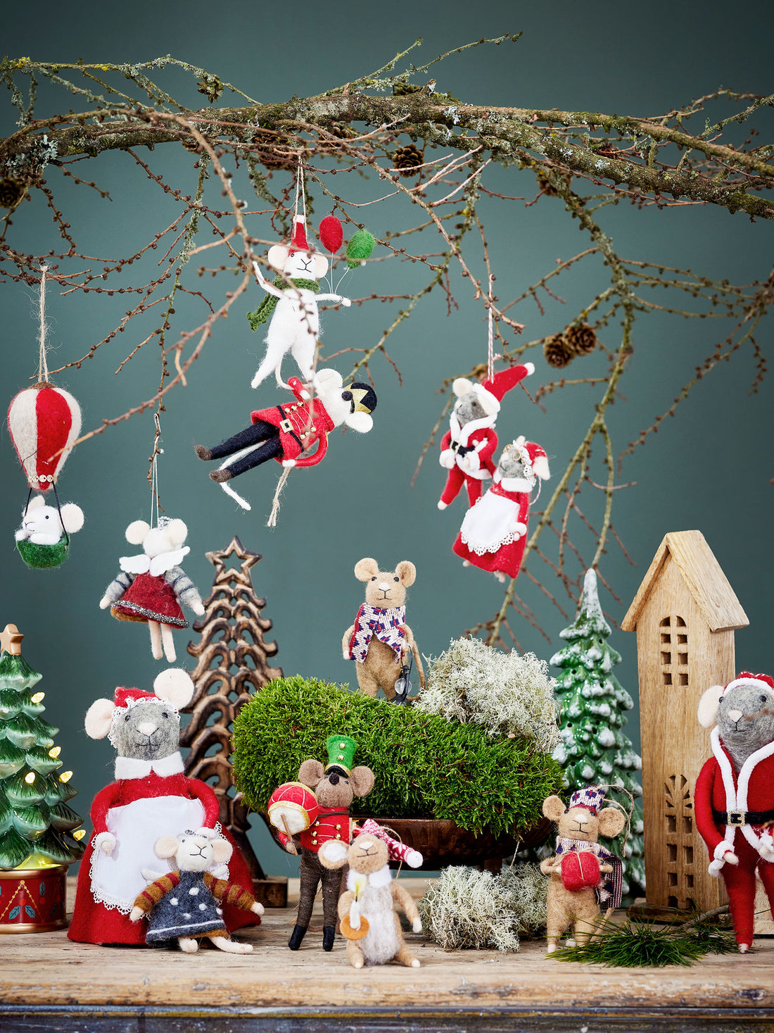 Bloomingville Fannie Deko m/lys, grønn, keramikk