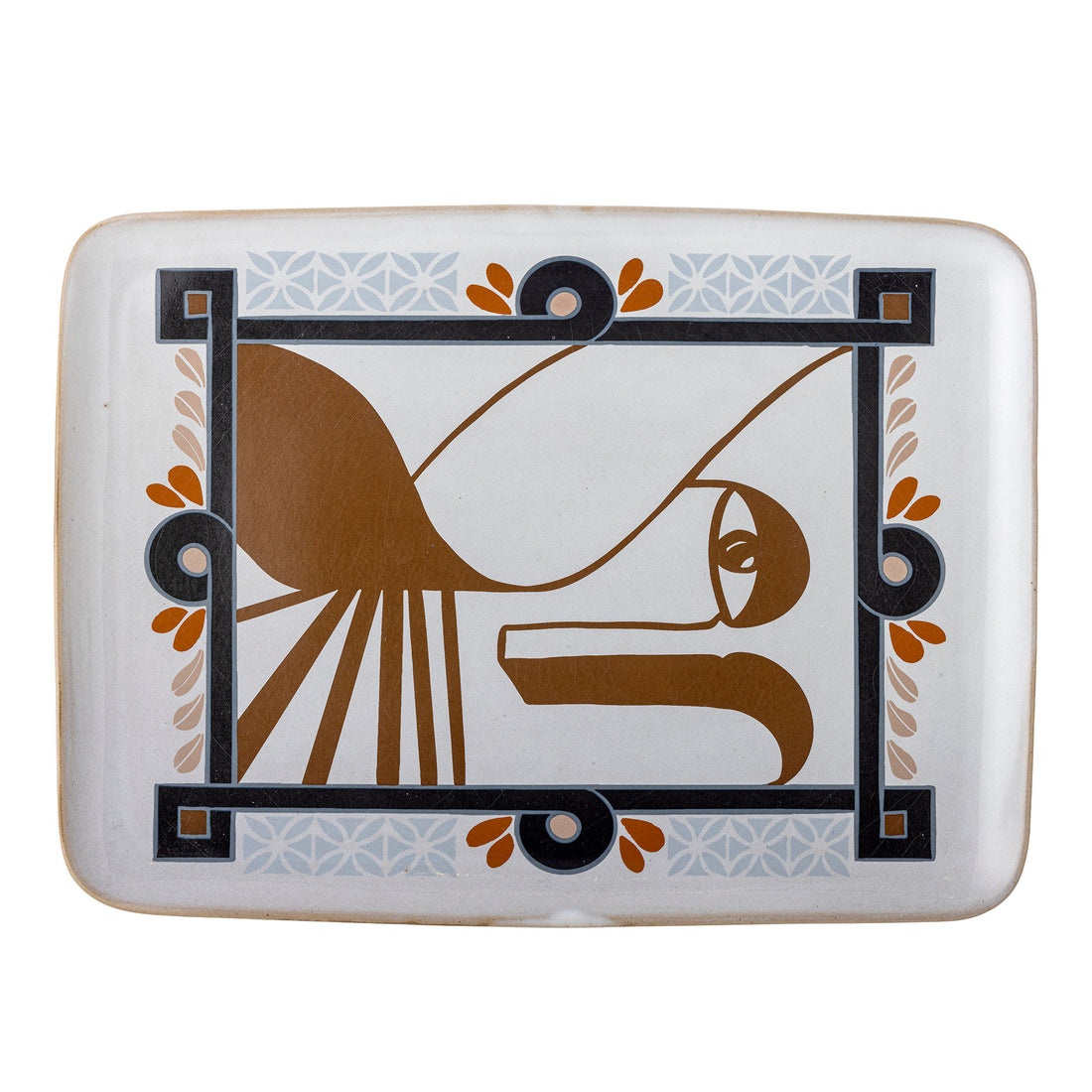 Bloomingville Rudaur som serverer mat, blått, steingods