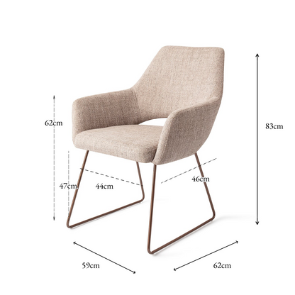 Yanai Dining Chair Biscuit Beach