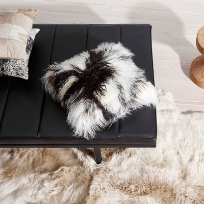 Lammeskinnspute | Krøllete | Tibet | 28x56 cm