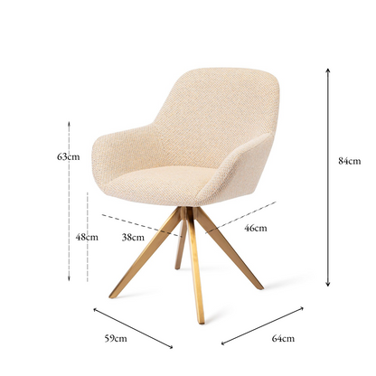 Kushi Dining Chair Trouty skjær