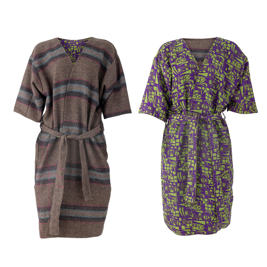 Kreativ kolleksjon Rieti Kimono, Gray, Upcycled