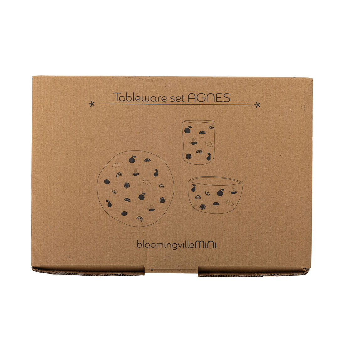 Bloomingville Mini Agnes rammesett, hvitt, steingods