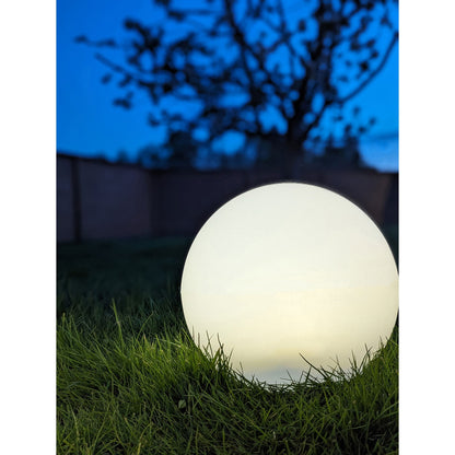 Lampe, hvit, integrert solcelle&lt;br&gt;Ø25 cm