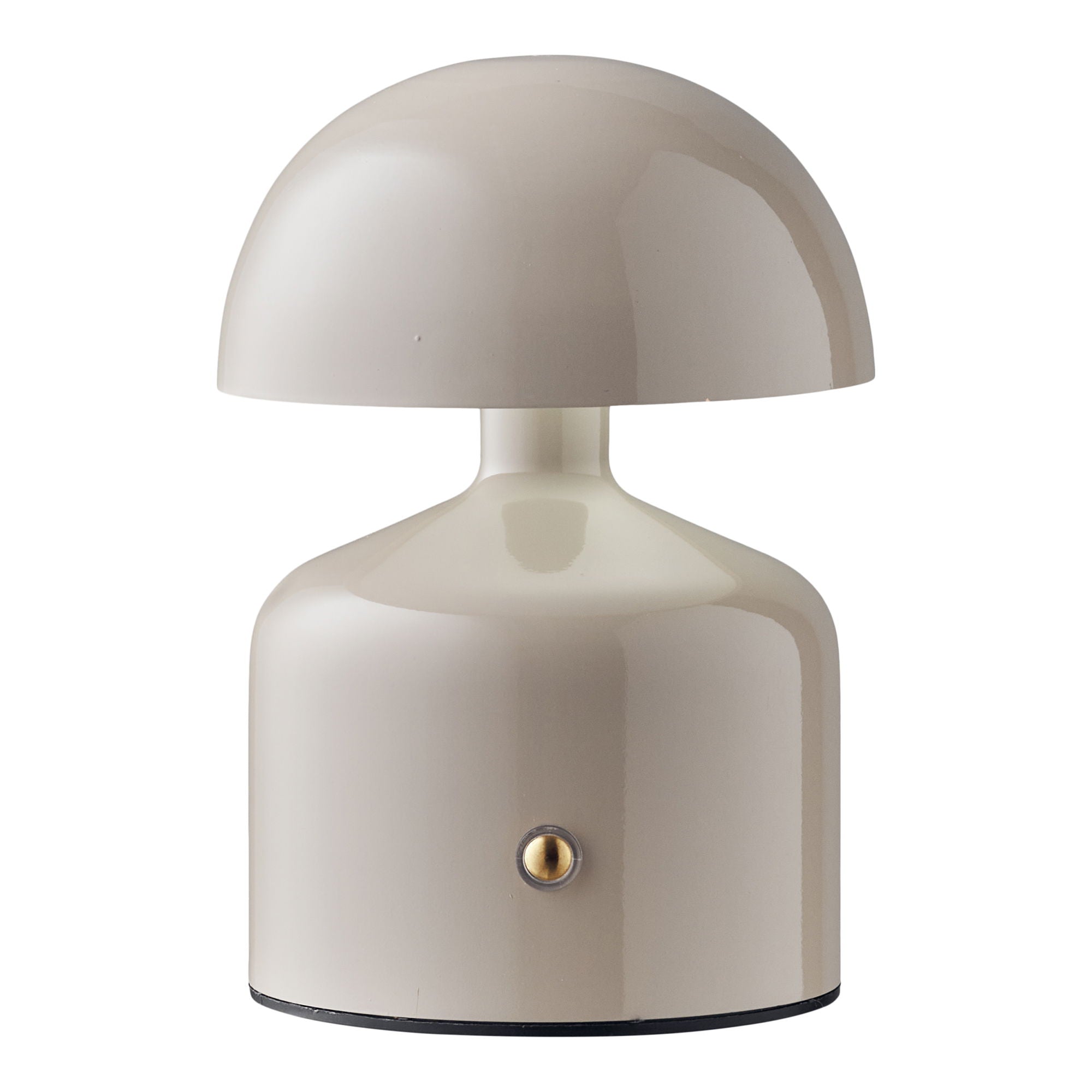 Aulla bordlampe - bordlampe, metall/plast, oppladbar, grå