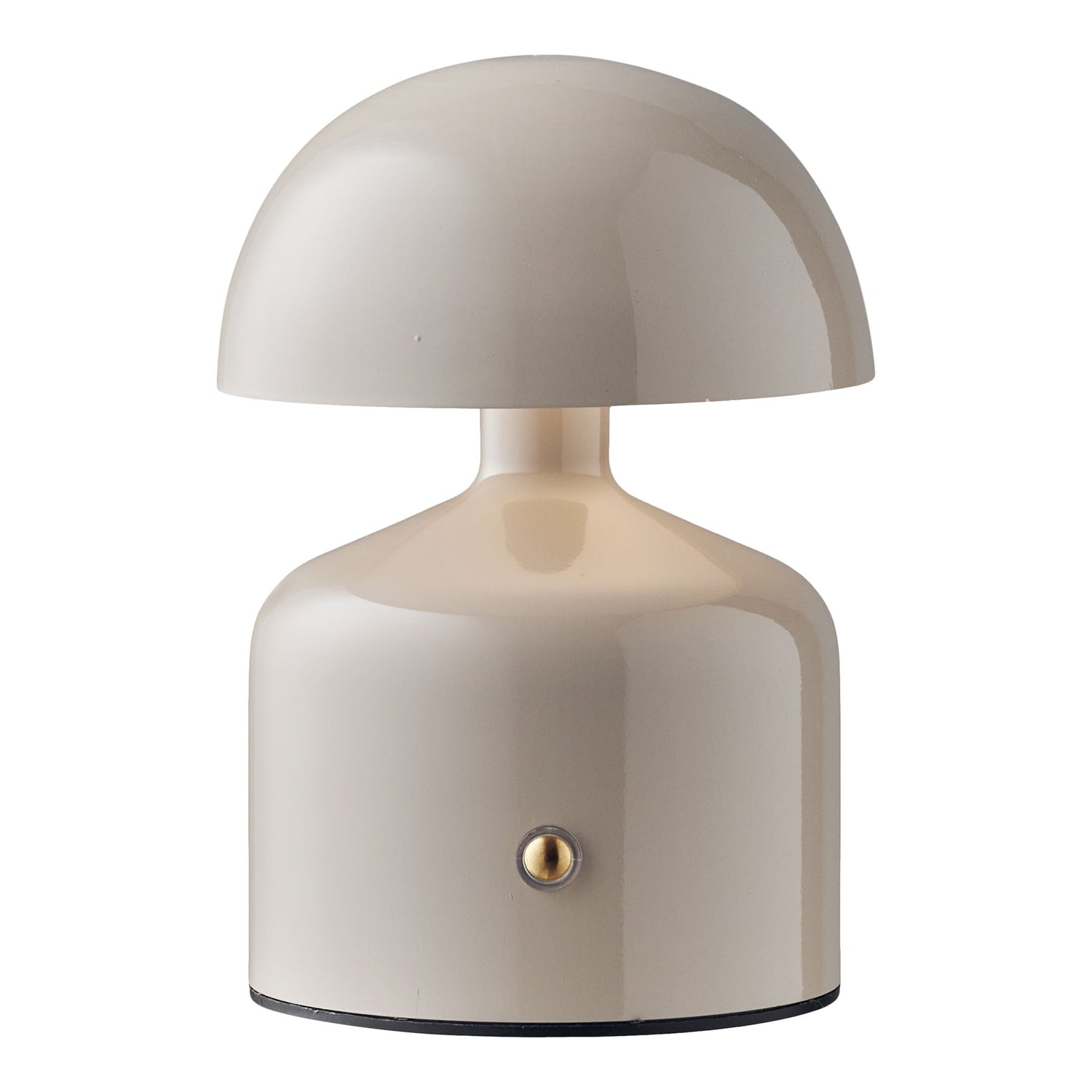 Aulla bordlampe - bordlampe, metall/plast, oppladbar, grå