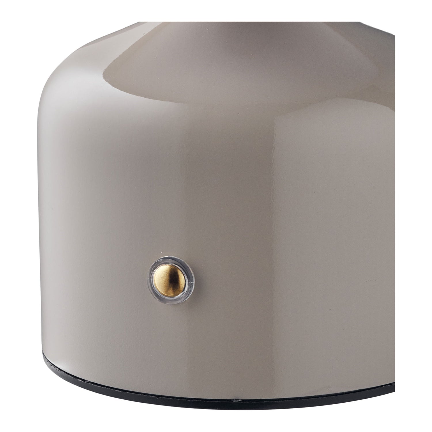 Aulla bordlampe - bordlampe, metall/plast, oppladbar, grå