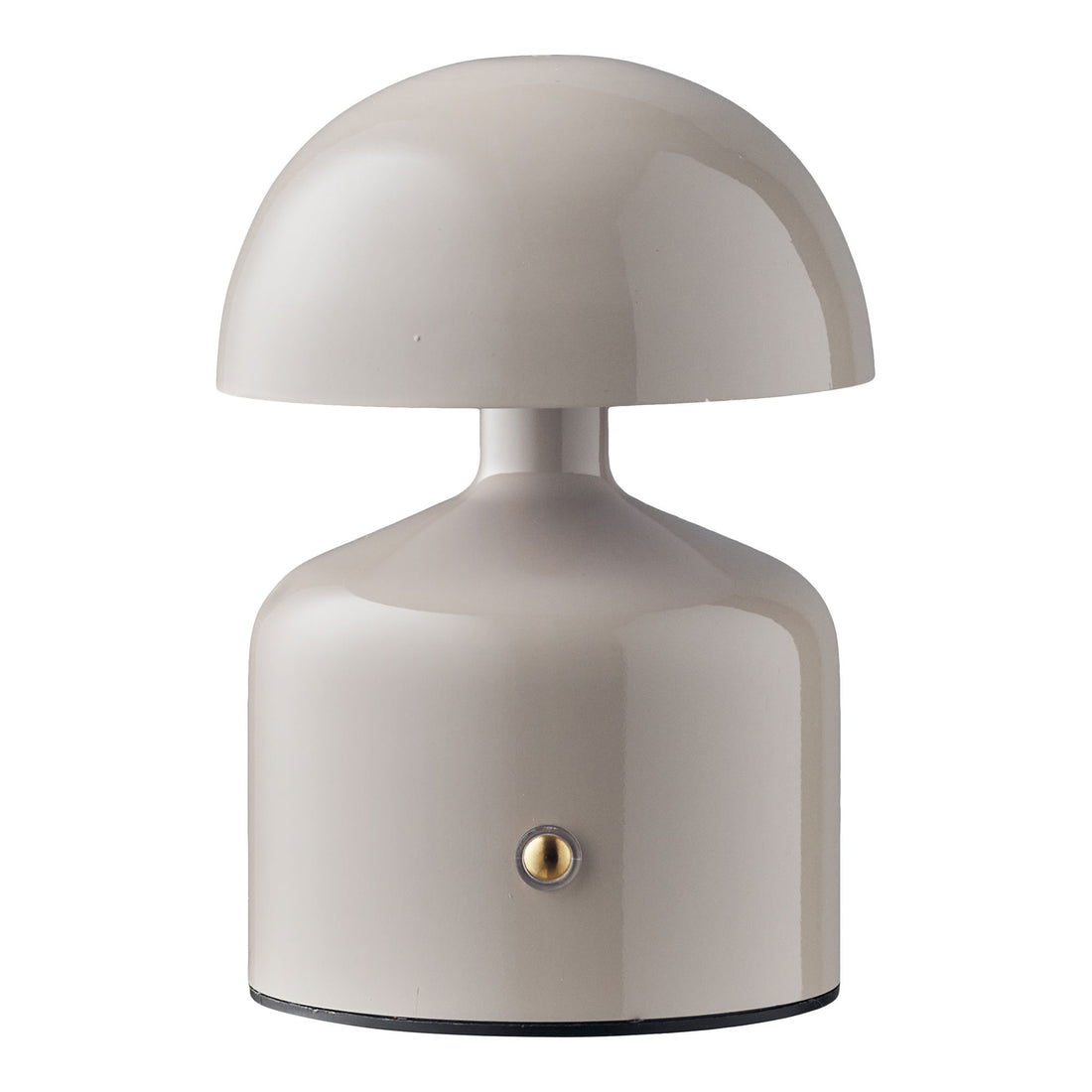 Aulla bordlampe - bordlampe, metall/plast, oppladbar, grå