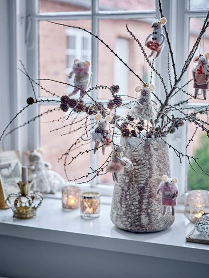 Bloomingville Peo Ornament, Rosa, Wool