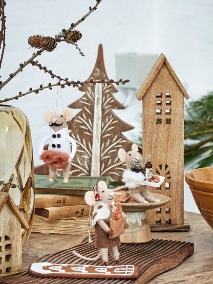 Bloomingville peo ornament, natur, ull