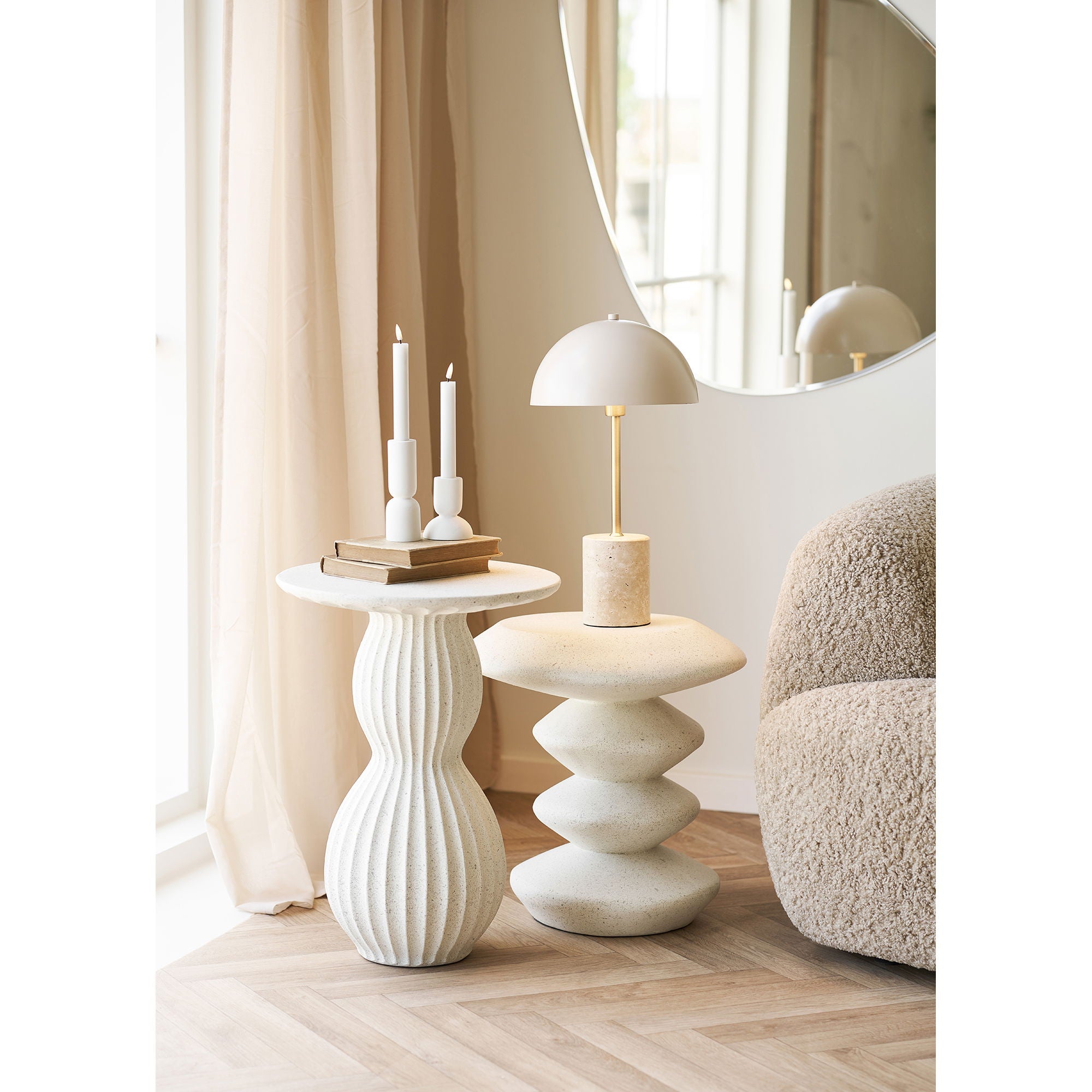 Sheffield bordlampe - lampe, marmor/metall