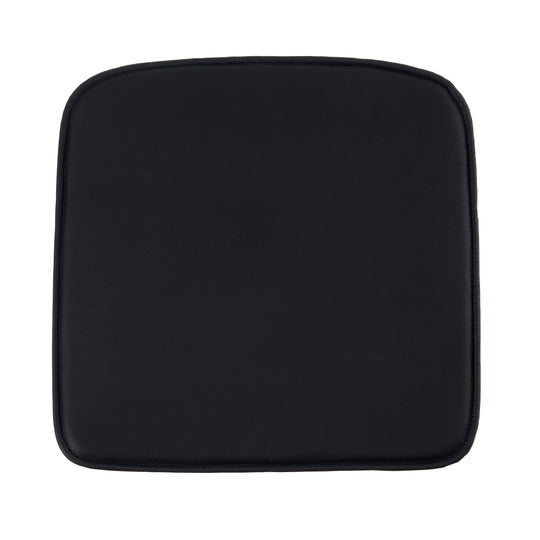 Luksus sort læderhynde til Muuto Fiber Armchair stolen - Hynder til Muuto Fiber Armchair stolen - DesignGaragen.dk