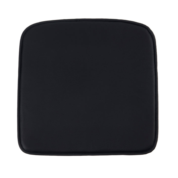 Luksus sort læderhynde til Muuto Fiber Armchair stolen - Hynder til Muuto Fiber Armchair stolen - DesignGaragen.dk