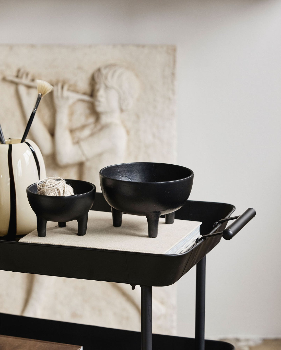 Lamu Bowl for lagring - Ø13 cm - svart