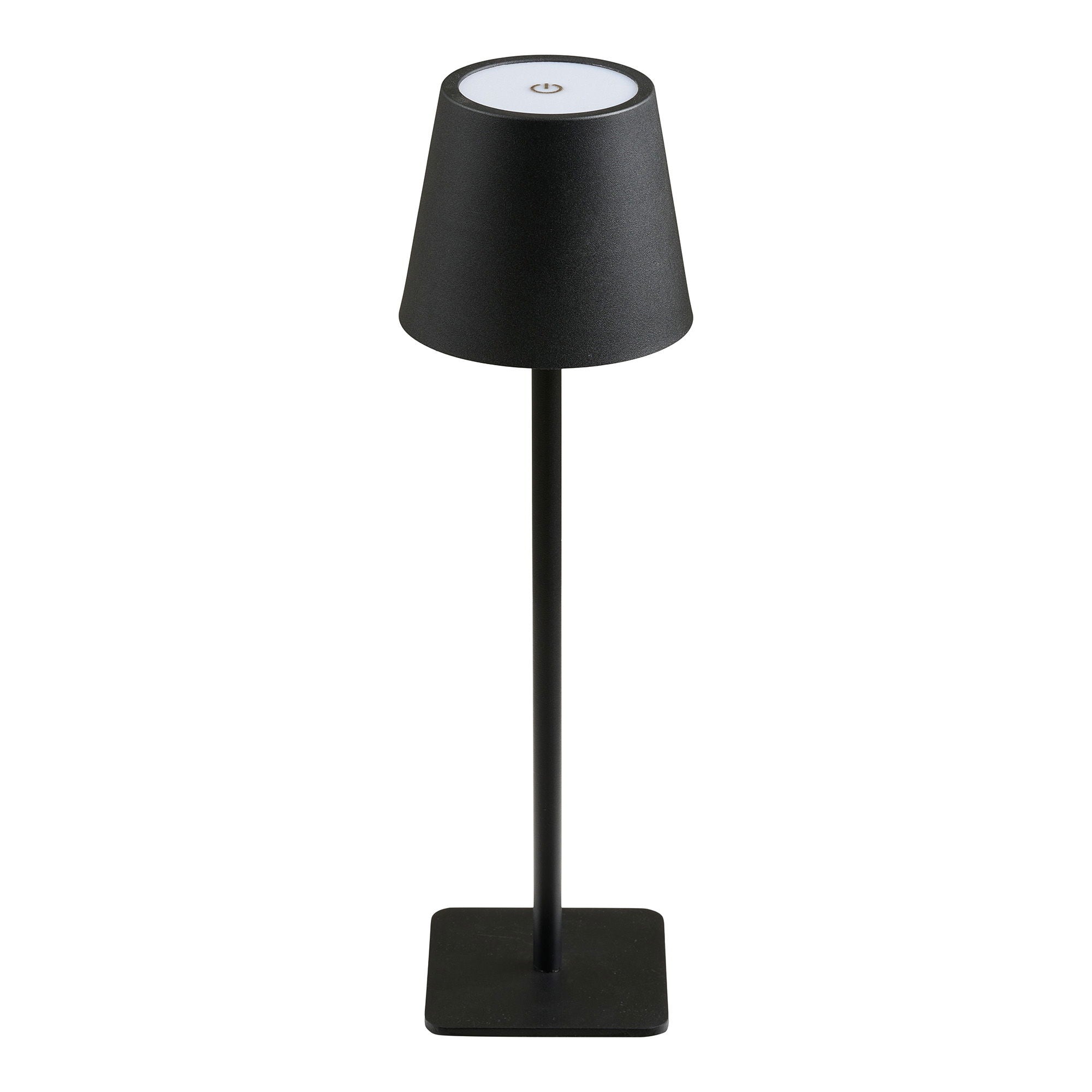 Bradford bordlampe - bordlampe, metall, oppladbar, svart