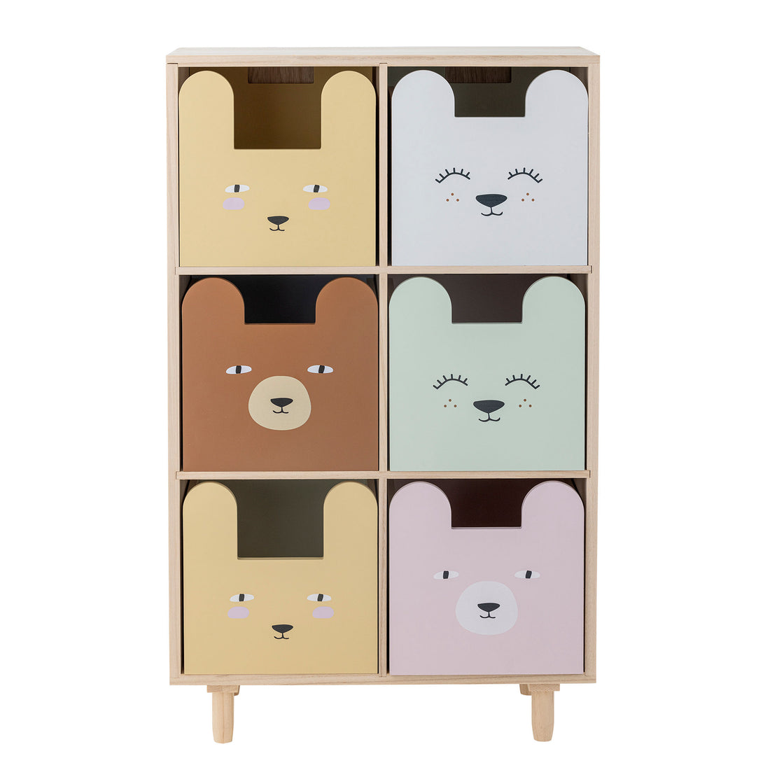 Bloomingville Mini Calle Bookcase m/skuffer, natur, keiser