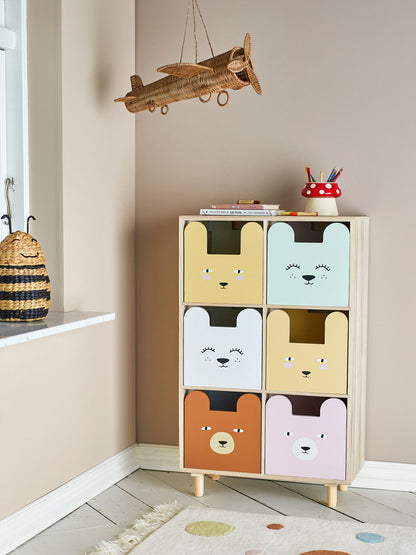 Bloomingville Mini Calle Bookcase m/skuffer, natur, keiser