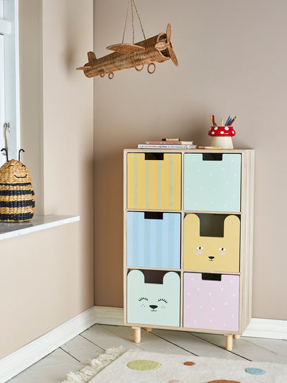 Bloomingville Mini Calle Bookcase m/skuffer, natur, keiser