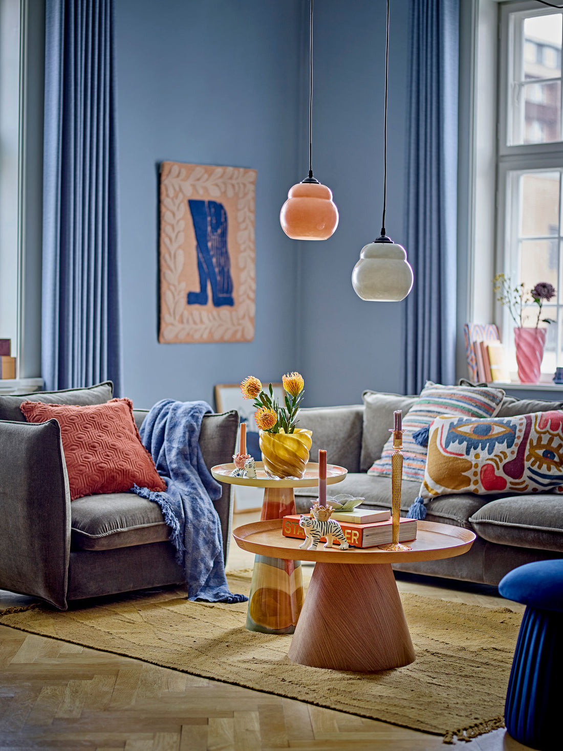 Bloomingville Callo Herbal Potted Hjules, gult, glass