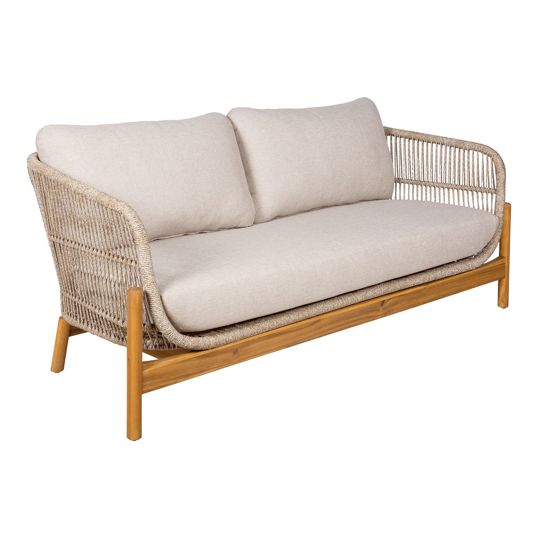 Lounge Sofa, Acacia, Beige, inkl. Pute