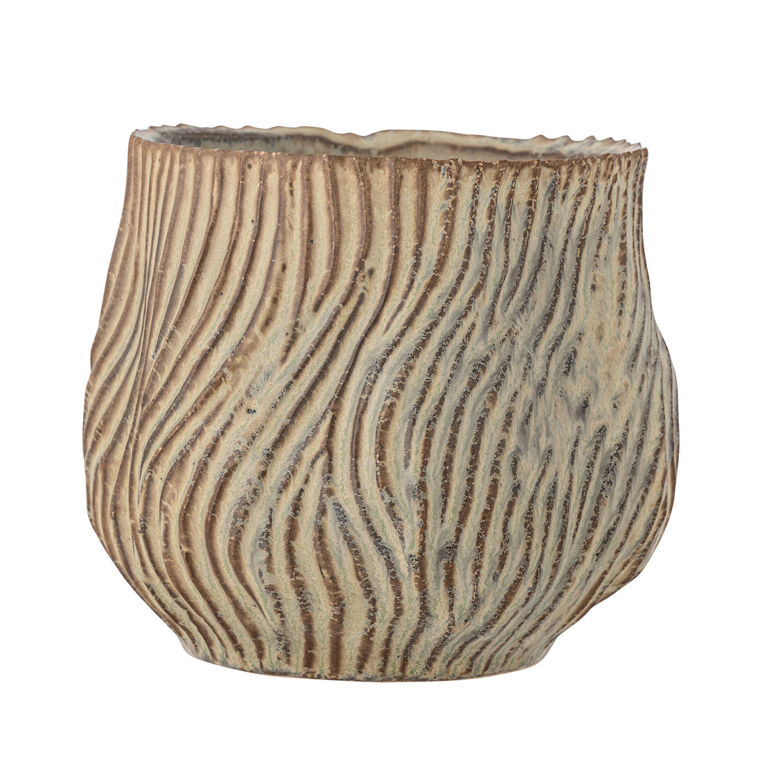 Bloomingville Dua Herbal Potted Hears, Green, Stoneware