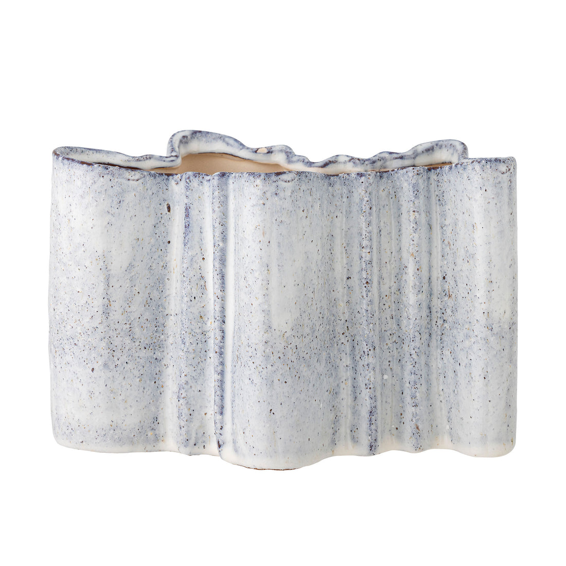 Bloomingville Lindae Vase, blå, steingods