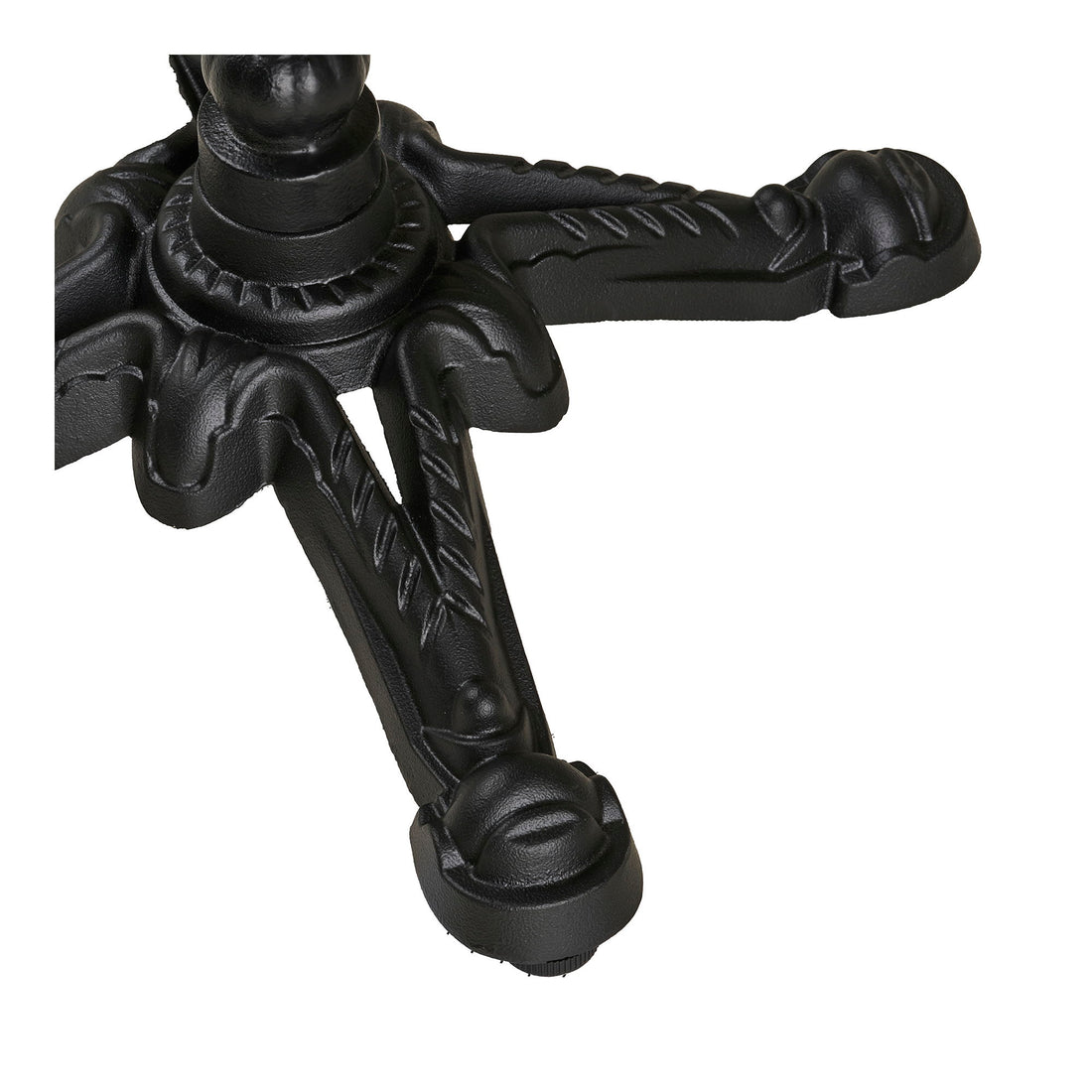 Kafébord - Kafébord, benkeplate i marmor, mørkegrå, svarte ben, aluminium 60x60x73 cm