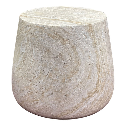 Sidebord, fiberleire, natur&lt;br&gt;Ø47.5x41 cm