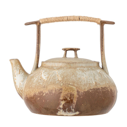 Bloomingville Ikigai Teapot, brunt, steingods