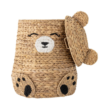 Bloomingville Mini Timone Basket m/lokk, natur, vannhyacint