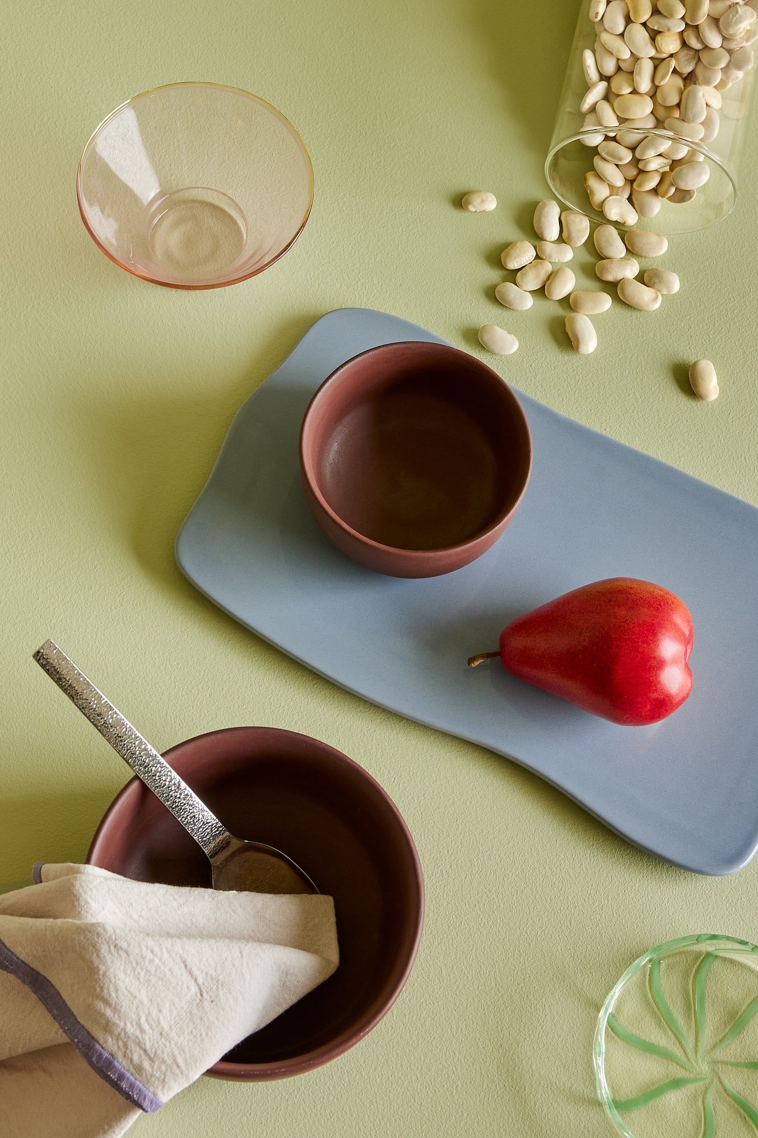 Leirboller Brun (sett med 2) - ø11xh6, ø15xh8cm