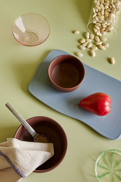 Leirboller Brun (sett med 2) - ø11xh6, ø15xh8cm