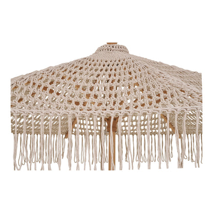 Parasol, bomull, tretone, beige&lt;br&gt;Ø250 cm