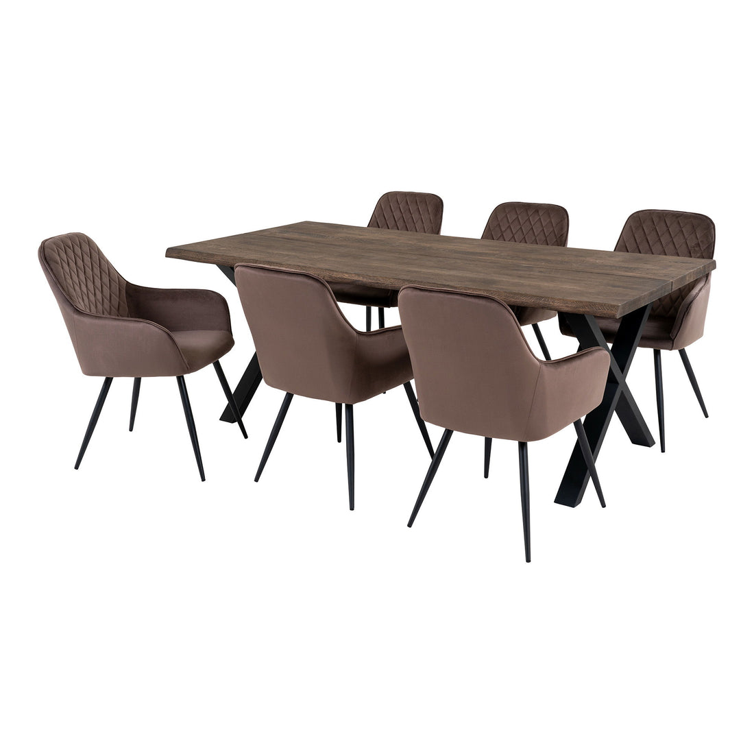 Spisebord og 6 spisebordstoler