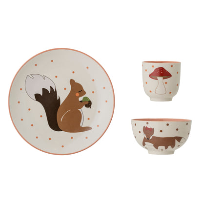 Bloomingville Mini - Porcelain Set Pottery - Forest Animals