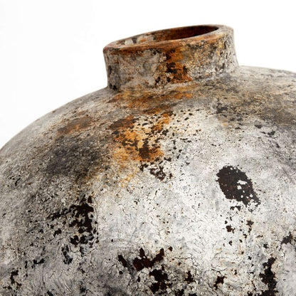 Pot of Echo 80 - Rust Grey - Terracotta - H: 80 Ø: 45 cm