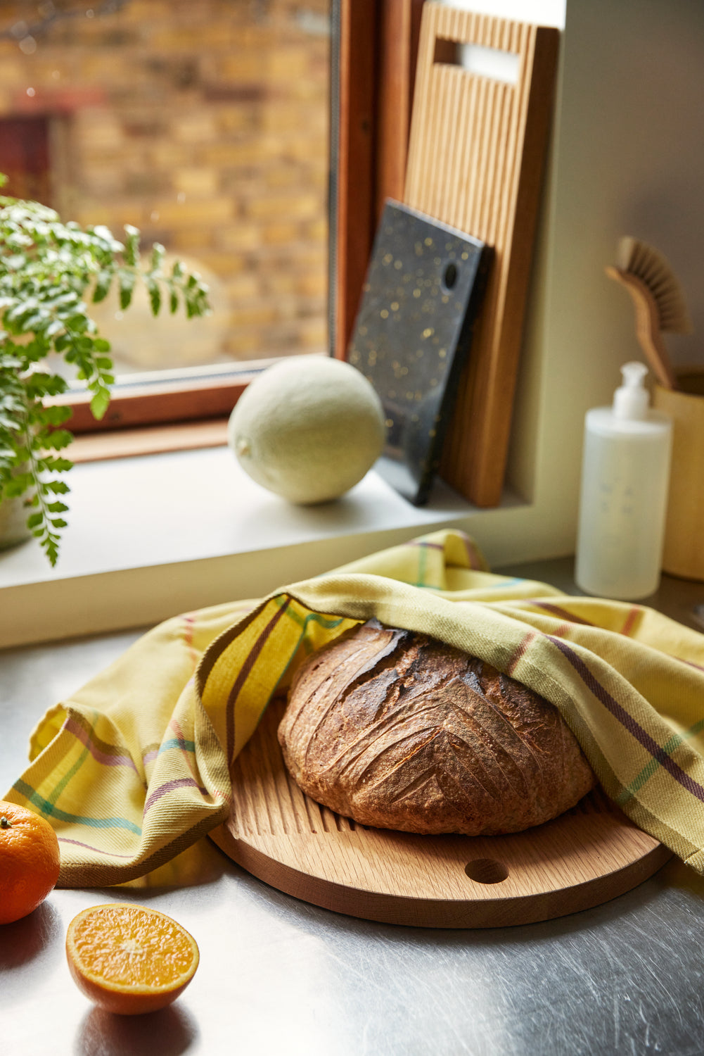 Monarch skjærebrett rund natur (sett med 2) - ø33xh2, ø40xh2cm