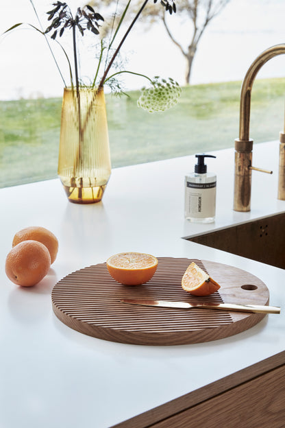 Monarch skjærebrett rund natur (sett med 2) - ø33xh2, ø40xh2cm