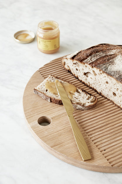 Monarch skjærebrett rund natur (sett med 2) - ø33xh2, ø40xh2cm