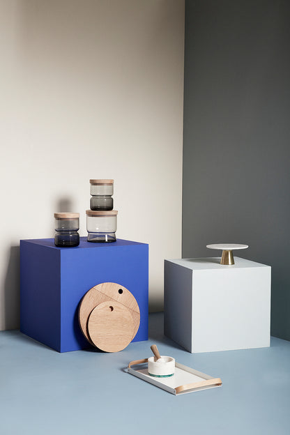 Monarch skjærebrett rund natur (sett med 2) - ø33xh2, ø40xh2cm