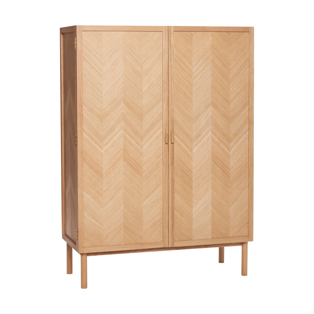 Fiskebeinsgarderobe Medium Natural - 100x42xh140cm