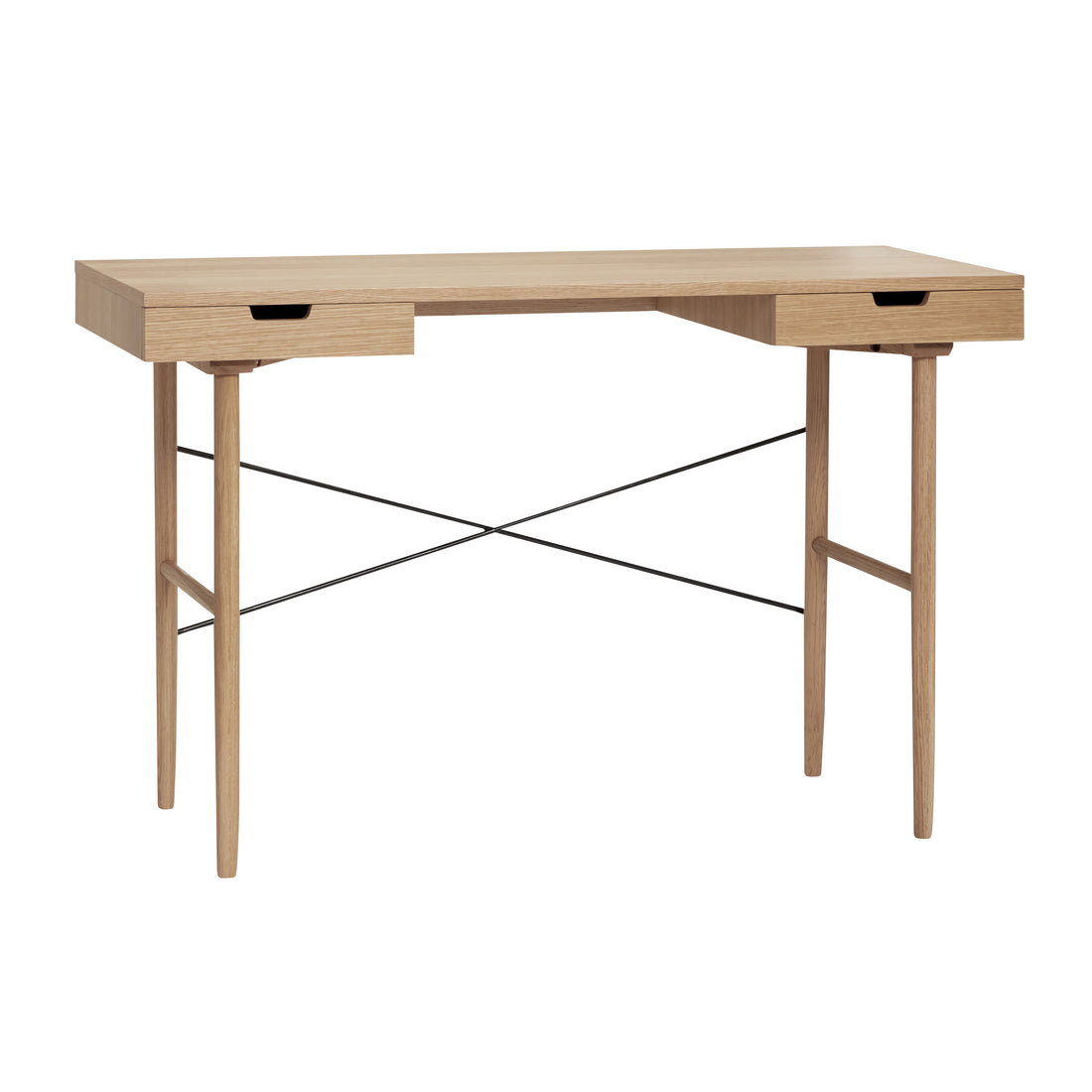 Hübsch - Desk m/rom, eik, FSC, Natur - 120x55xh77cm