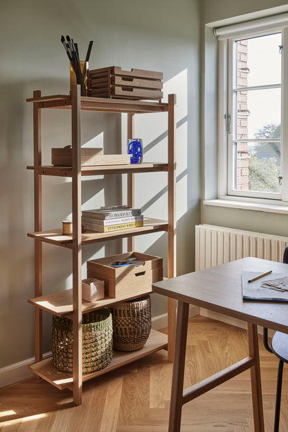 Epoch Bokhylle Natural - 80x39xh150cm