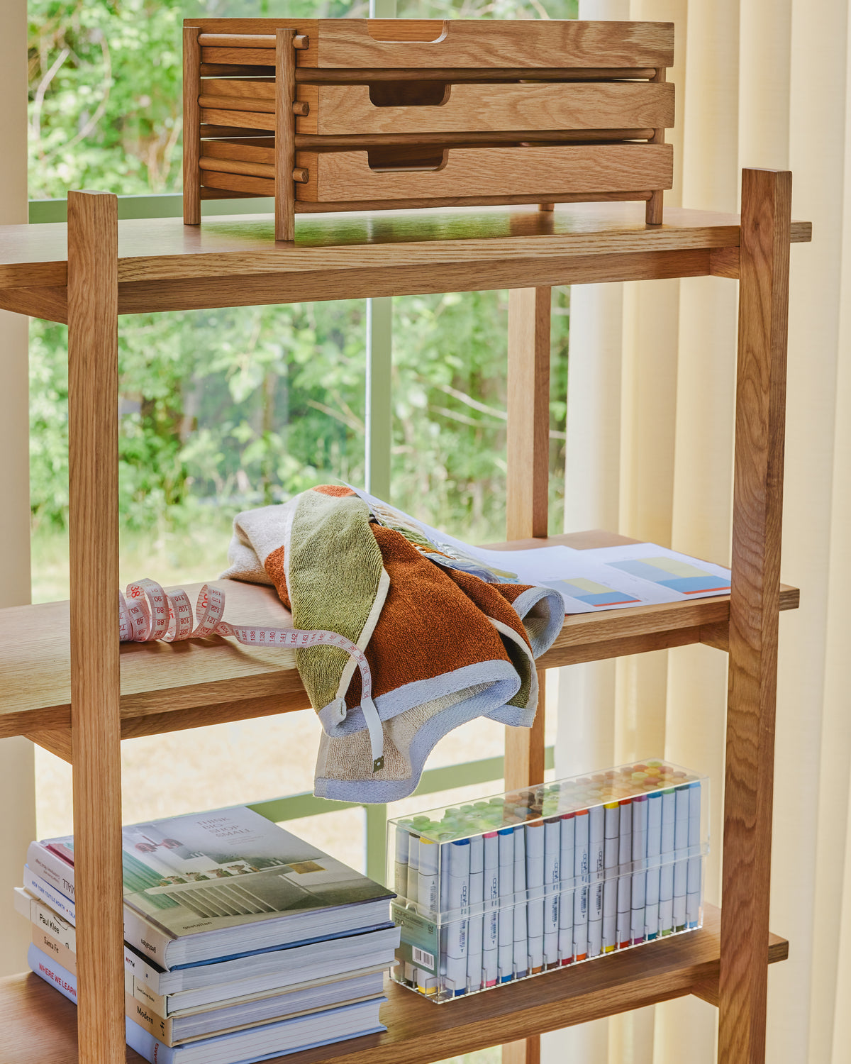 Epoch Bokhylle Natural - 80x39xh150cm