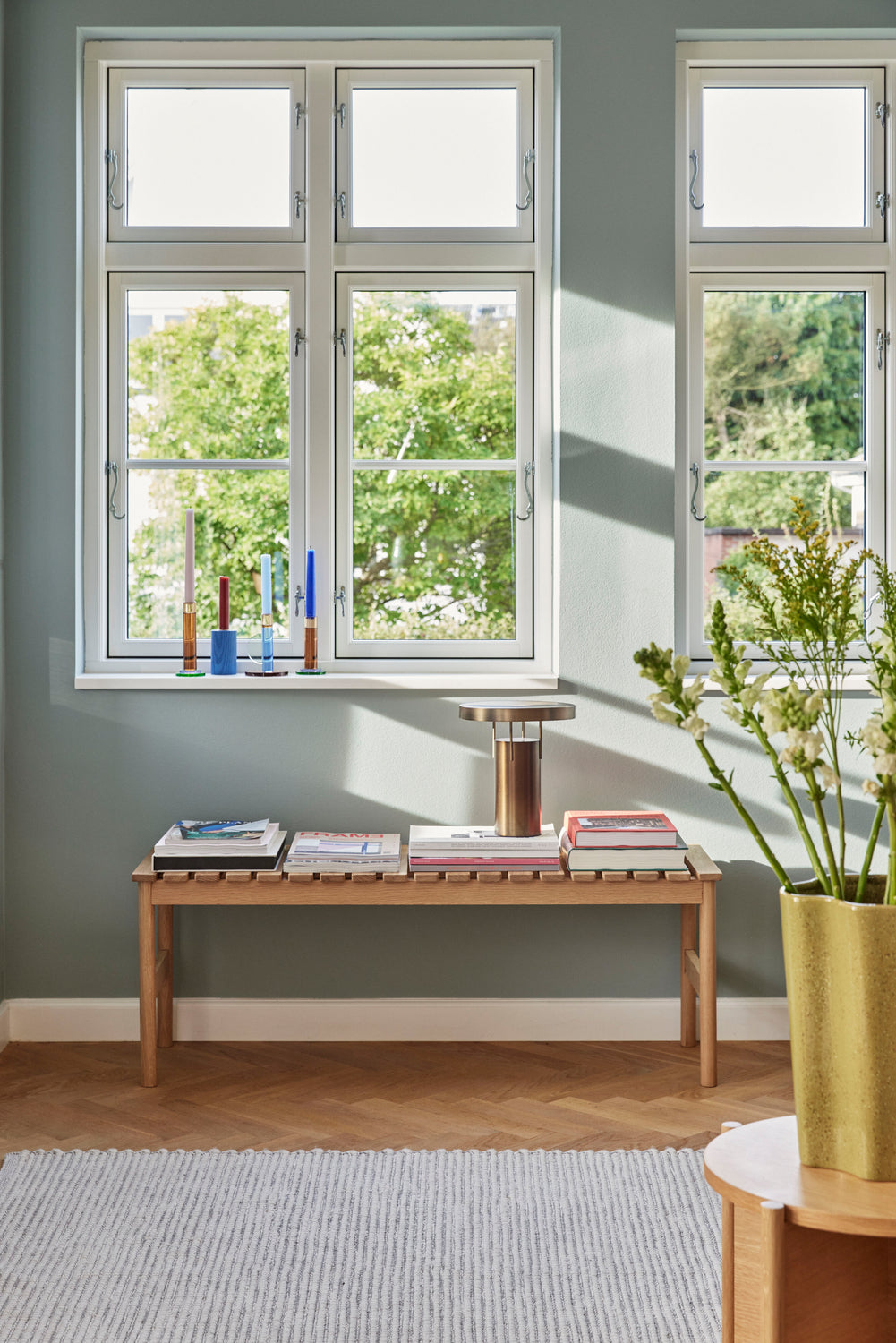 Radbenk Stor Natur - 122x40xh45cm