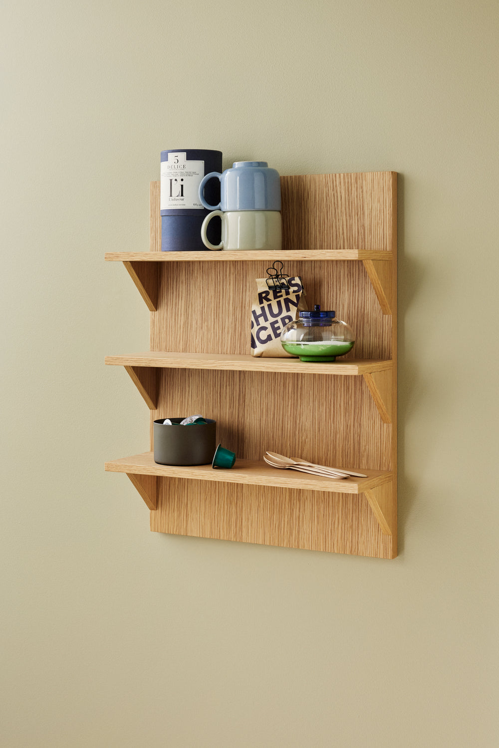 Rett bokhylle Natural - 40x14xh54cm